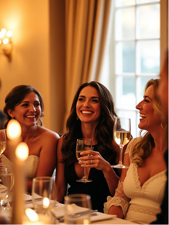 Guests laughing